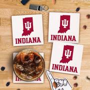 Indiana Single Primary Logo Coaster